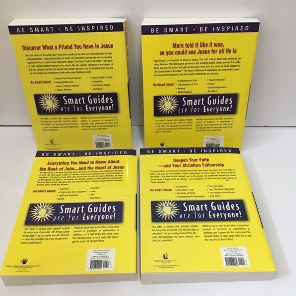 THE‎ SMART GUIDE TO THE BIBLE.  LOT OF 4 SOFTCOVER BOOKS. - Picture 2 of 2